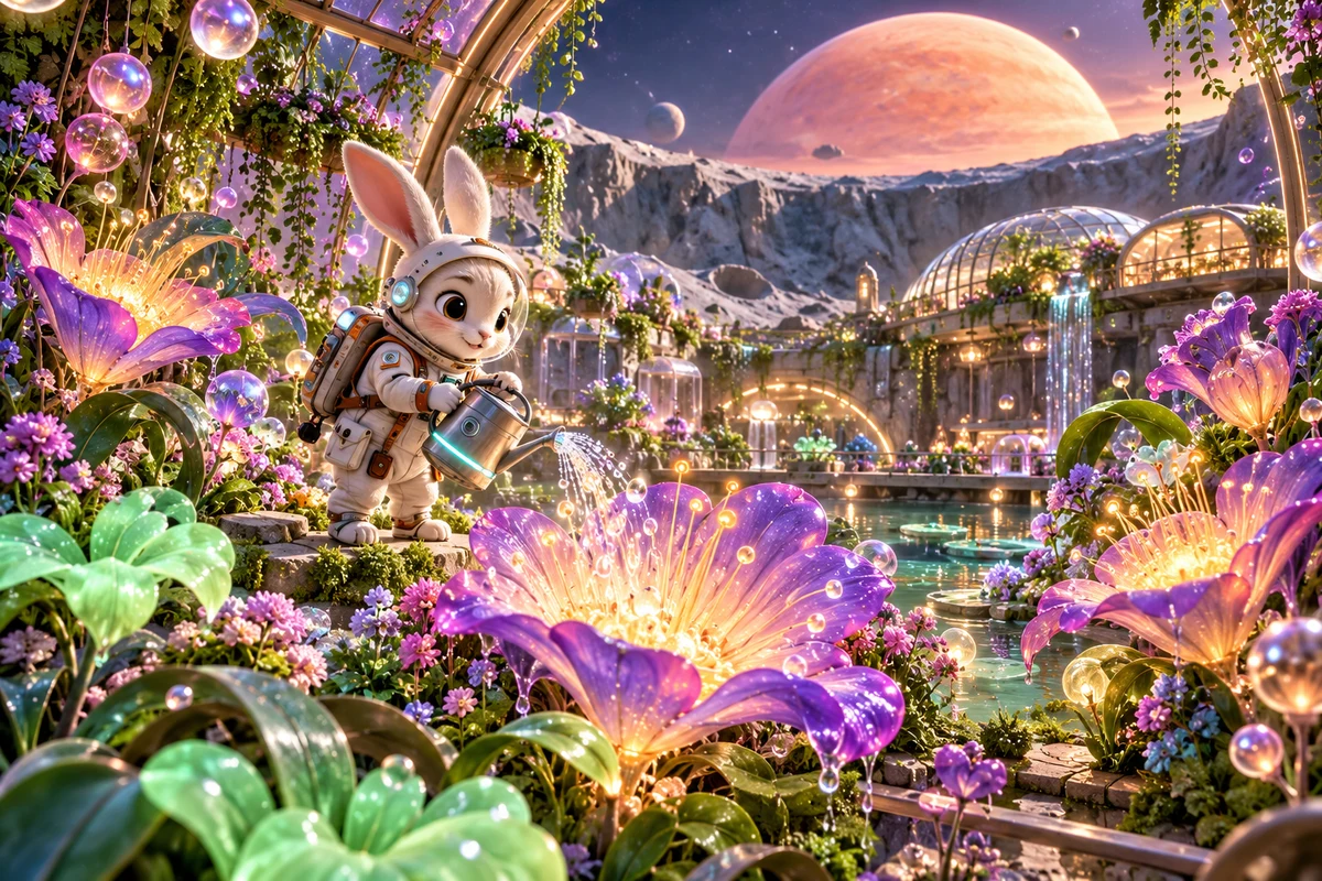 Crater Garden imagined scene