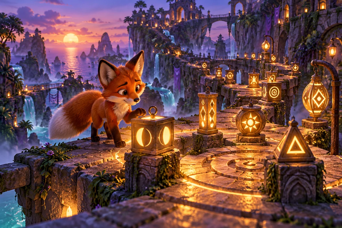 Lantern Riddle imagined scene